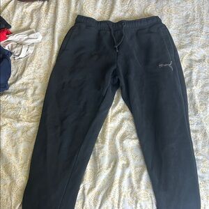 Puma Black Jogger Sweatpants Comfortable Casual Wear